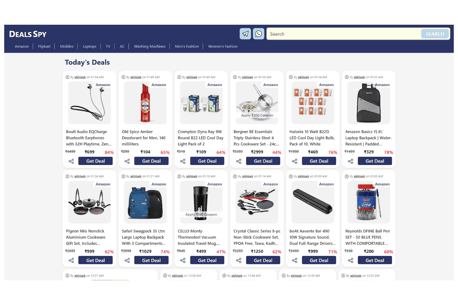 dealsspy website